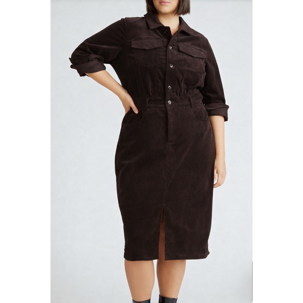Universal Standard Chocolate Midi Dress